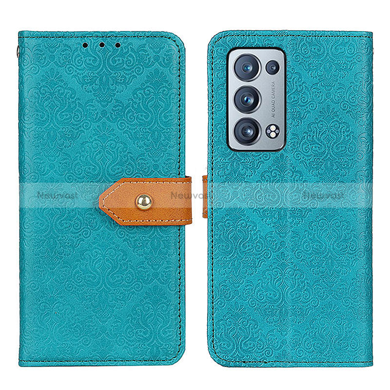 Leather Case Stands Flip Cover Holder K05Z for Oppo Reno6 Pro+ Plus 5G