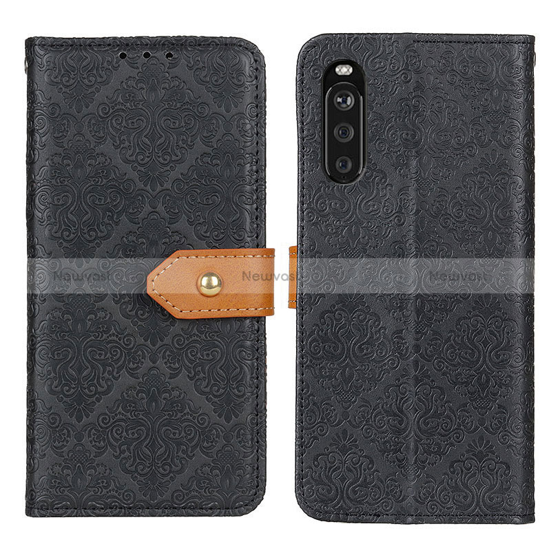 Leather Case Stands Flip Cover Holder K05Z for Sony Xperia 10 III