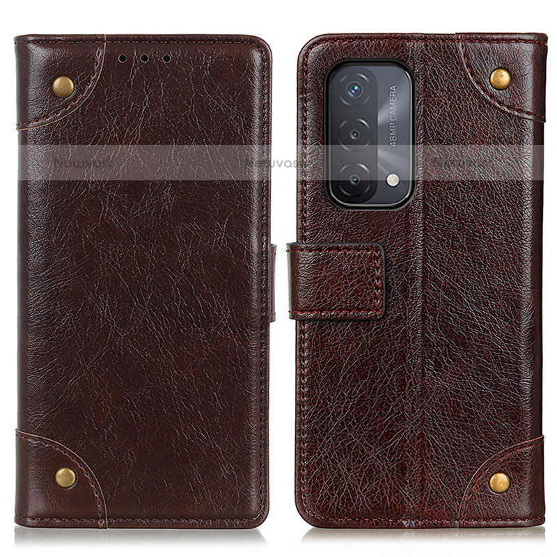 Leather Case Stands Flip Cover Holder K06Z for OnePlus Nord N200 5G