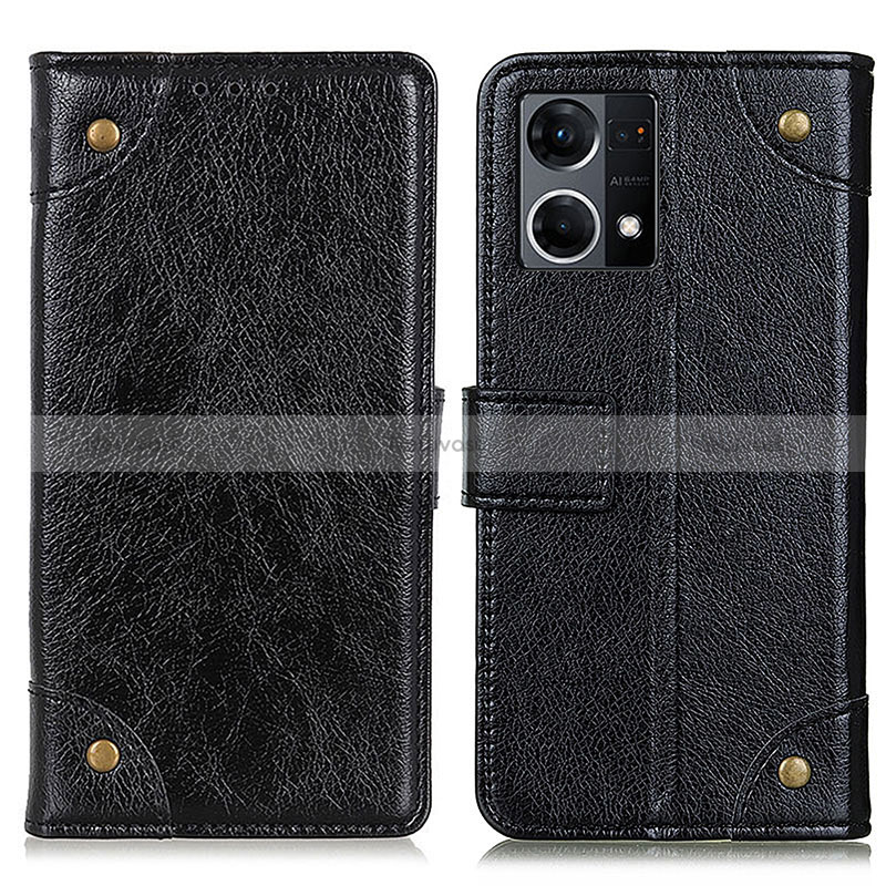 Leather Case Stands Flip Cover Holder K06Z for Oppo Reno7 4G