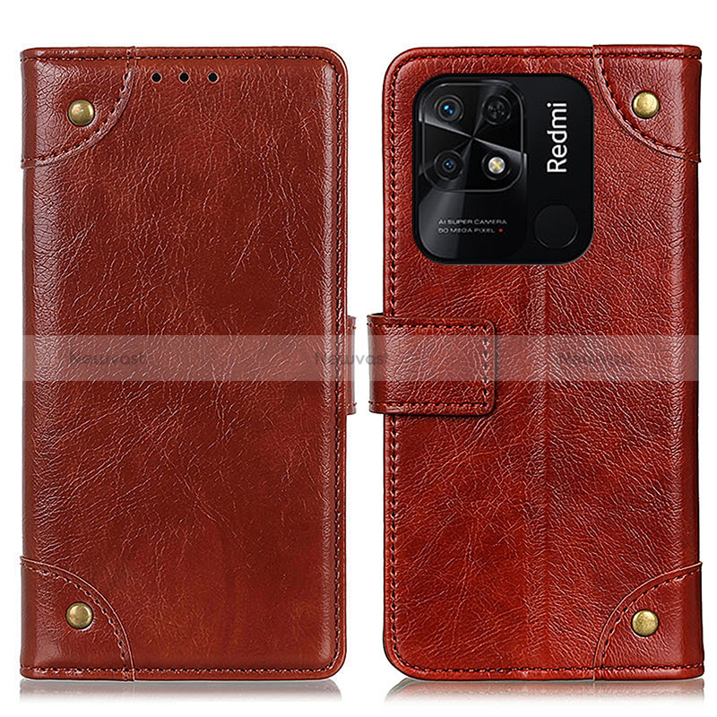 Leather Case Stands Flip Cover Holder K06Z for Xiaomi Redmi 10 Power