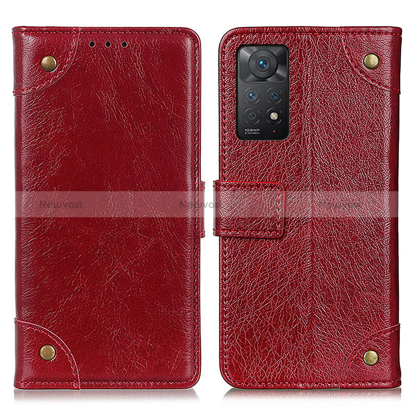 Leather Case Stands Flip Cover Holder K06Z for Xiaomi Redmi Note 11 Pro 4G