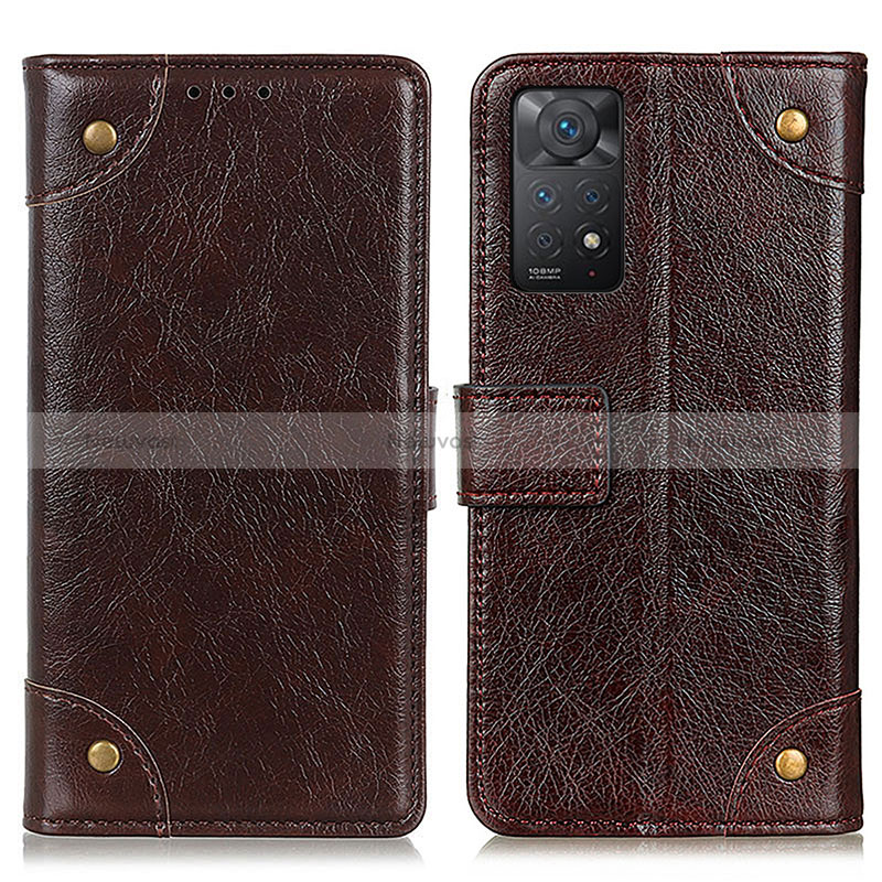 Leather Case Stands Flip Cover Holder K06Z for Xiaomi Redmi Note 11 Pro 4G