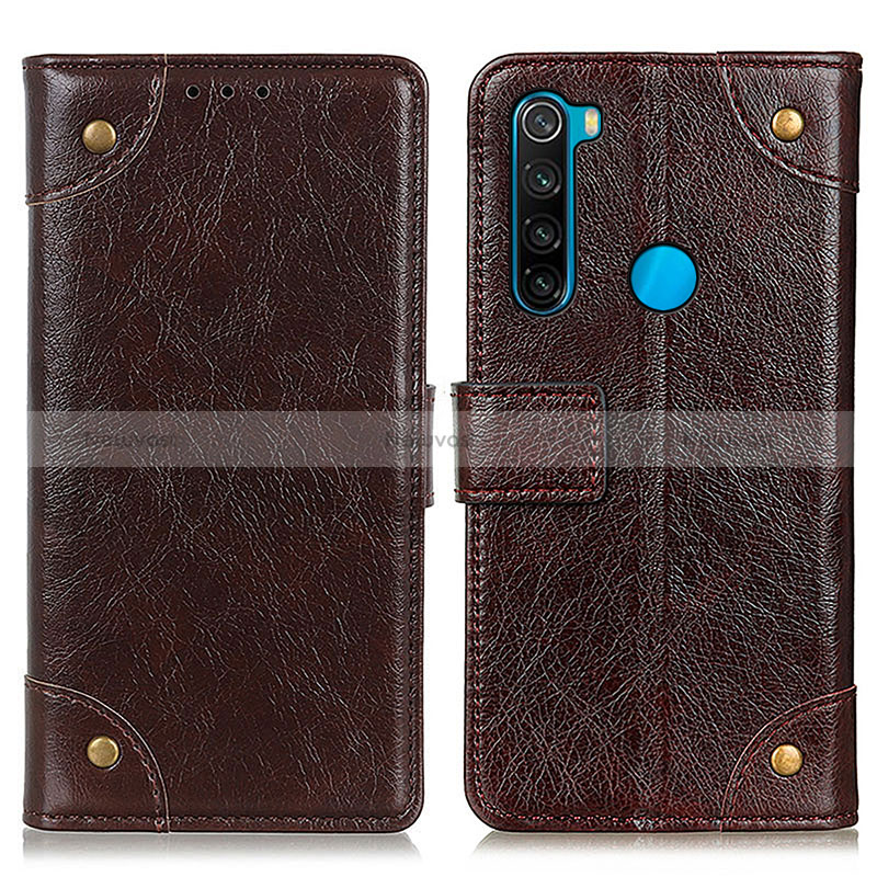 Leather Case Stands Flip Cover Holder K06Z for Xiaomi Redmi Note 8 (2021)