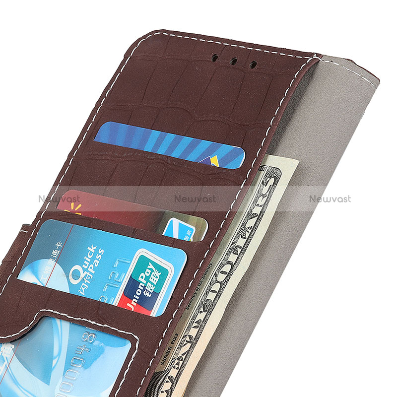 Leather Case Stands Flip Cover Holder K07Z for Oppo A96 4G