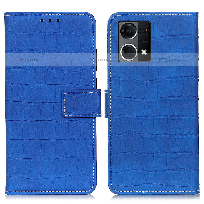 Leather Case Stands Flip Cover Holder K07Z for Oppo F21s Pro 4G