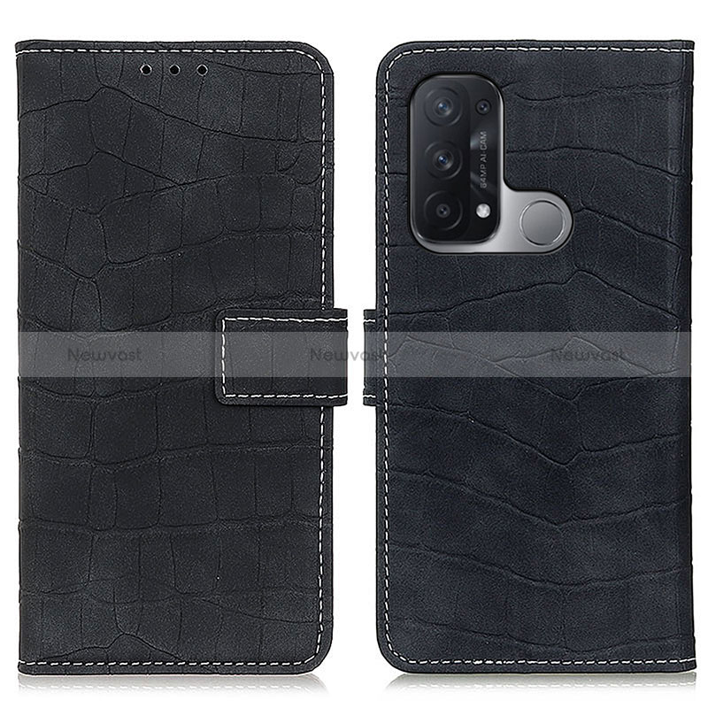Leather Case Stands Flip Cover Holder K07Z for Oppo Reno5 A