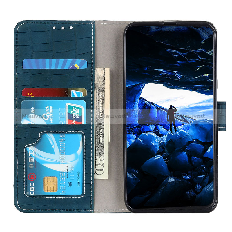 Leather Case Stands Flip Cover Holder K07Z for Oppo Reno5 A