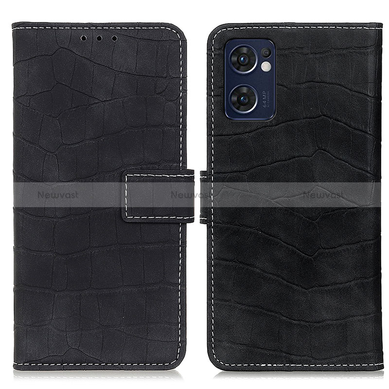 Leather Case Stands Flip Cover Holder K07Z for Oppo Reno7 5G