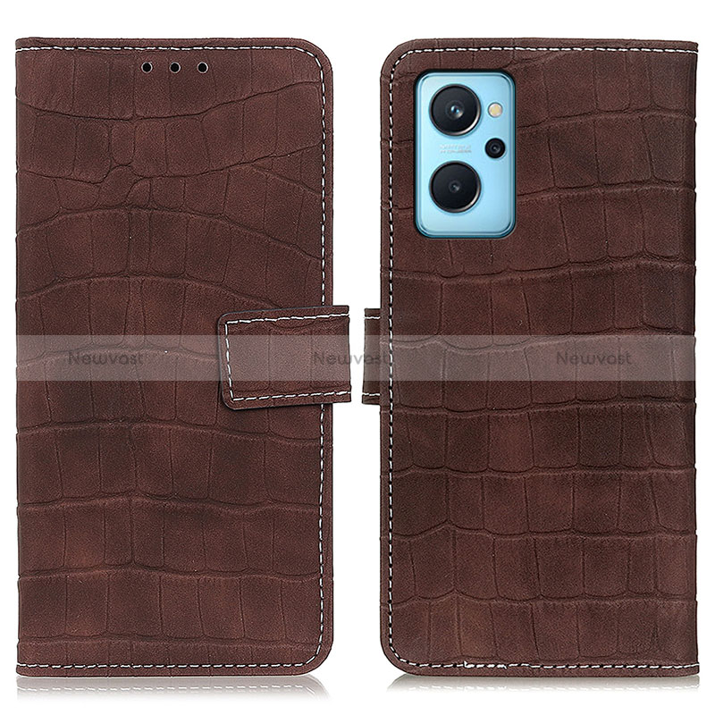 Leather Case Stands Flip Cover Holder K07Z for Realme 9i 4G