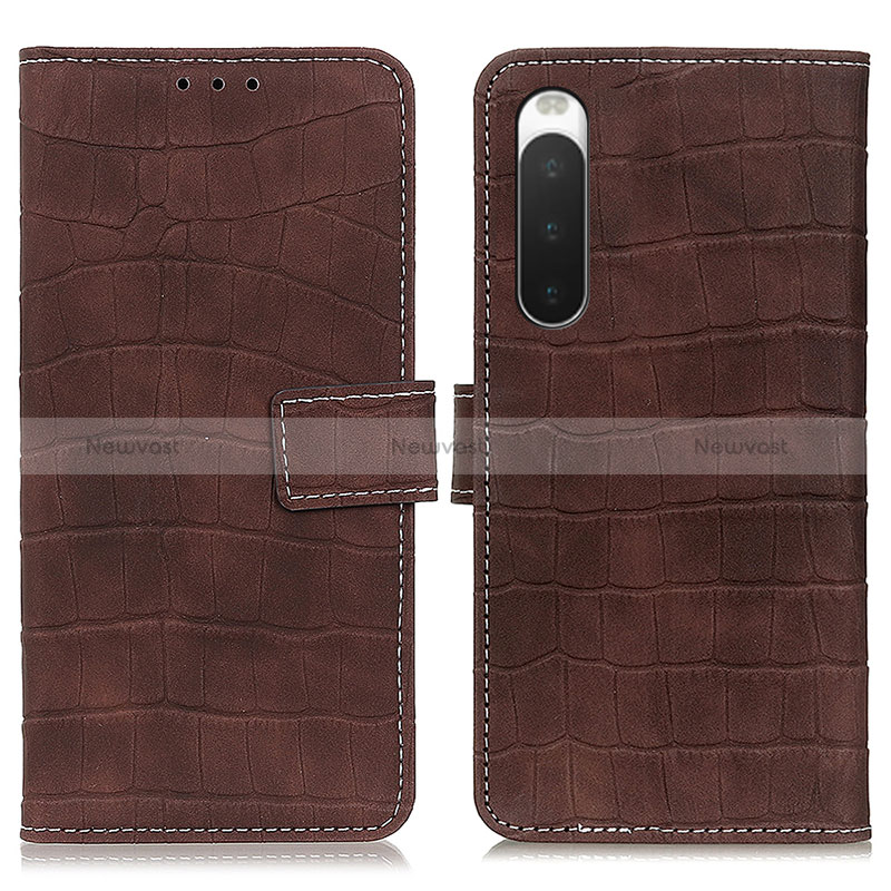 Leather Case Stands Flip Cover Holder K07Z for Sony Xperia 10 IV