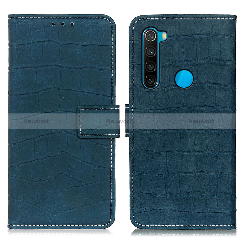 Leather Case Stands Flip Cover Holder K07Z for Xiaomi Redmi Note 8 (2021)