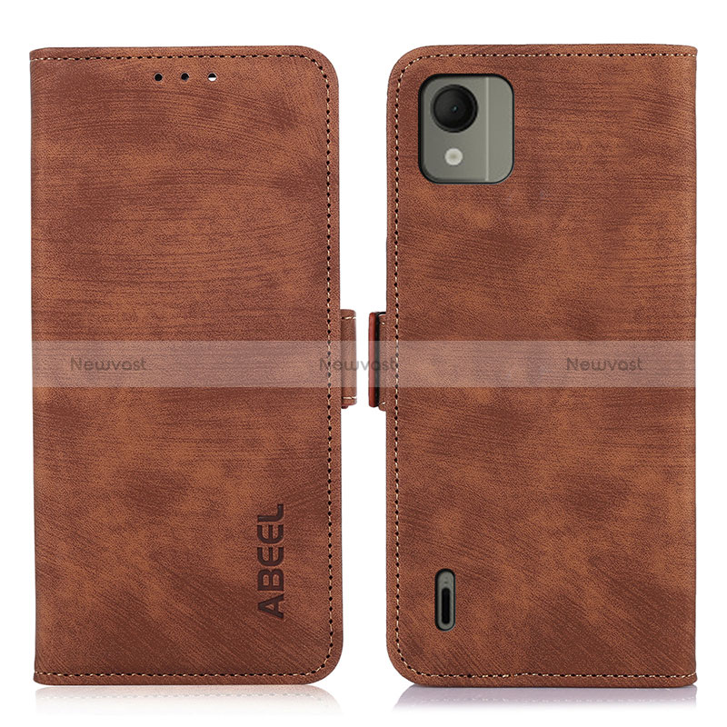 Leather Case Stands Flip Cover Holder K08Z for Nokia C110