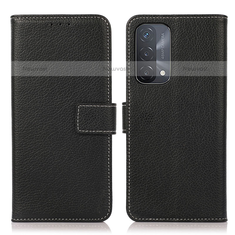 Leather Case Stands Flip Cover Holder K08Z for OnePlus Nord N200 5G