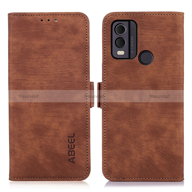 Leather Case Stands Flip Cover Holder K09Z for Nokia C22