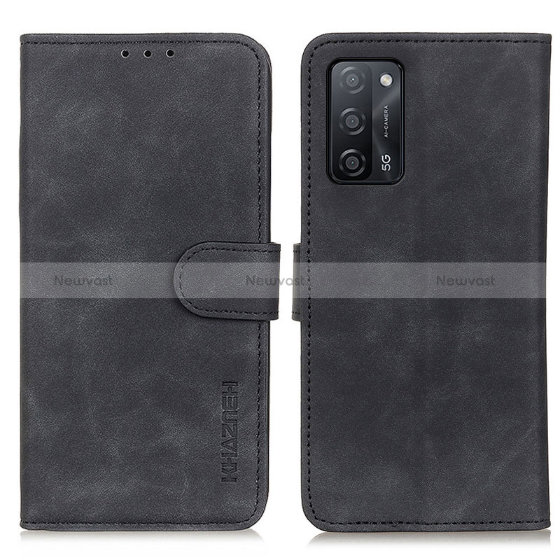 Leather Case Stands Flip Cover Holder K09Z for Oppo A56 5G