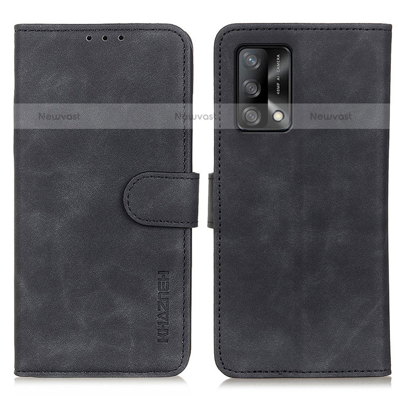 Leather Case Stands Flip Cover Holder K09Z for Oppo A74 4G