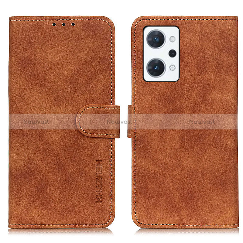 Leather Case Stands Flip Cover Holder K09Z for Oppo Reno7 A