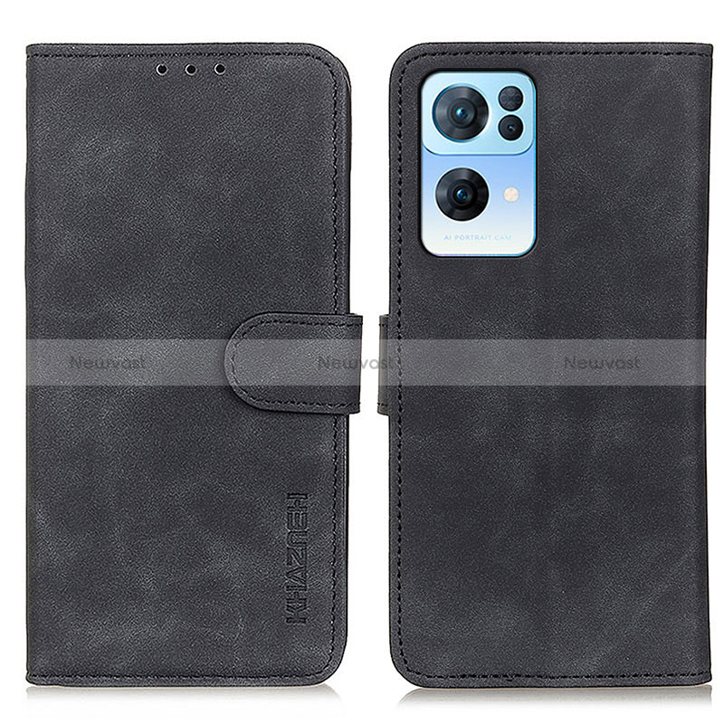 Leather Case Stands Flip Cover Holder K09Z for Oppo Reno7 Pro 5G