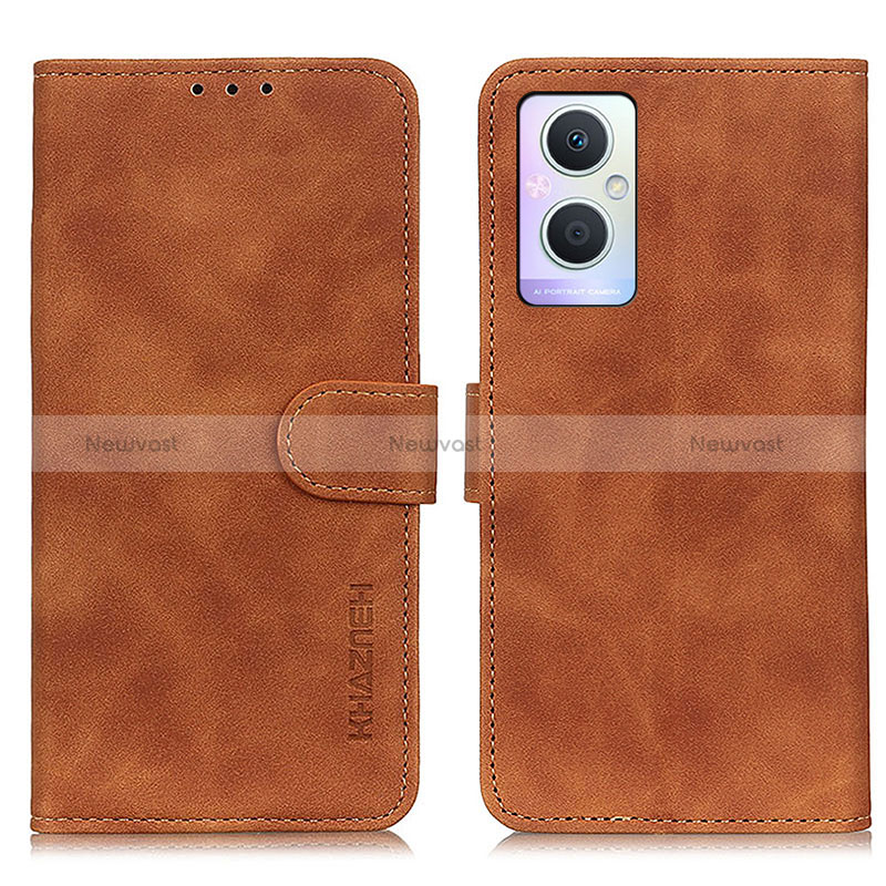 Leather Case Stands Flip Cover Holder K09Z for Oppo Reno8 Lite 5G