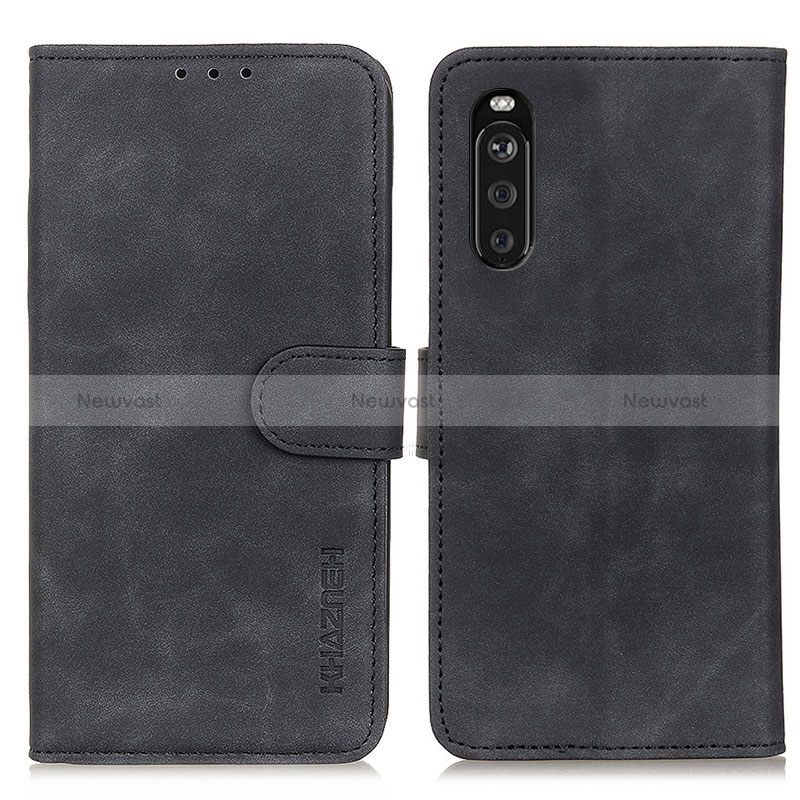 Leather Case Stands Flip Cover Holder K09Z for Sony Xperia 10 III