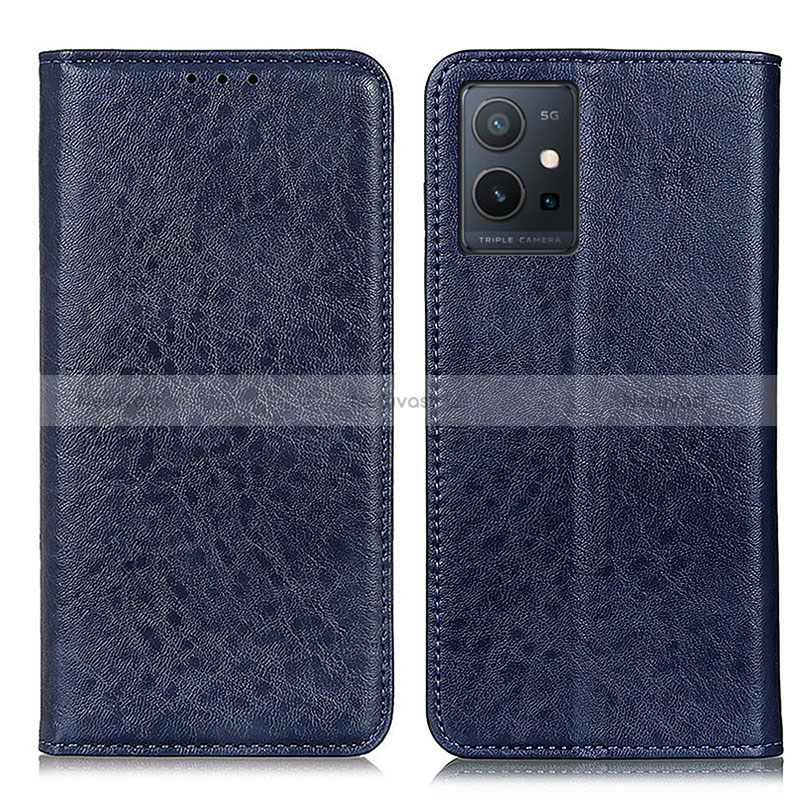Leather Case Stands Flip Cover Holder K09Z for Vivo iQOO Z6 5G