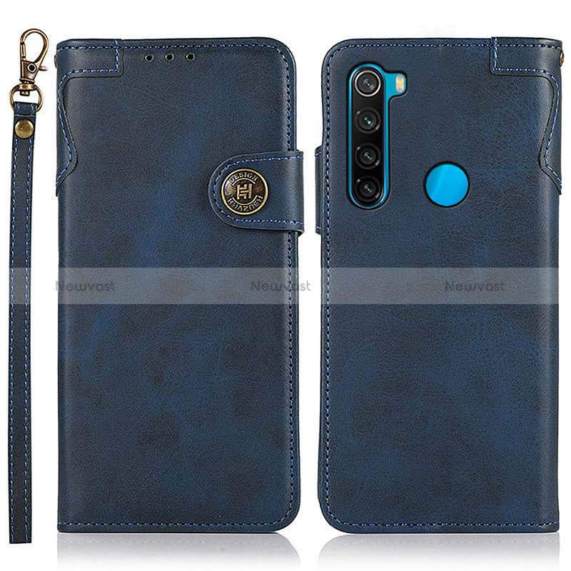 Leather Case Stands Flip Cover Holder K09Z for Xiaomi Redmi Note 8 (2021)
