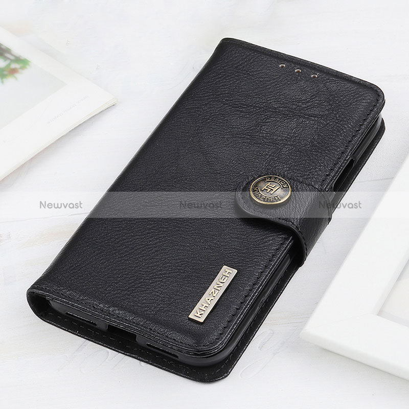 Leather Case Stands Flip Cover Holder KZ2 for Google Pixel 8a 5G Black