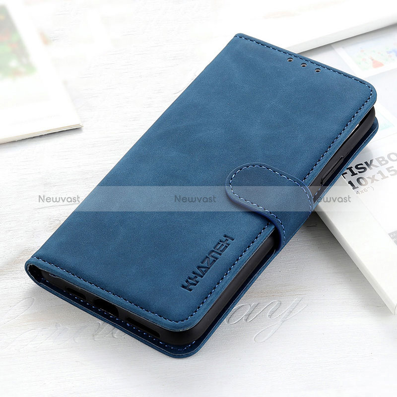 Leather Case Stands Flip Cover Holder KZ3 for Huawei Honor X5 Blue