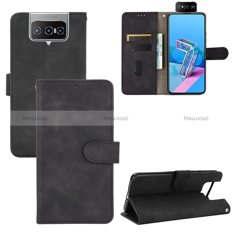 Leather Case Stands Flip Cover Holder L01Z for Asus ZenFone 8 Flip ZS672KS