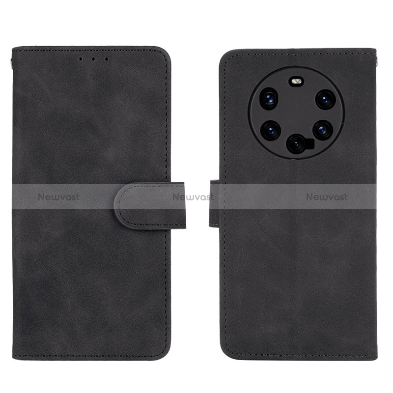 Leather Case Stands Flip Cover Holder L01Z for Huawei Mate 40 Pro+ Plus Black