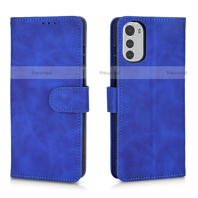 Leather Case Stands Flip Cover Holder L01Z for Motorola Moto E32