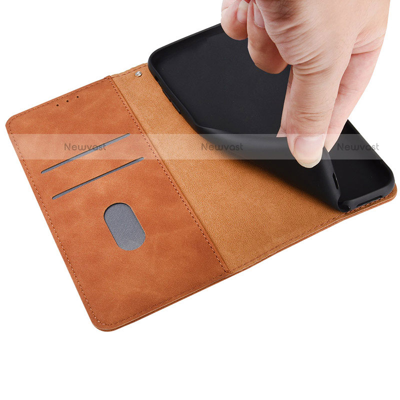 Leather Case Stands Flip Cover Holder L01Z for Motorola Moto E40