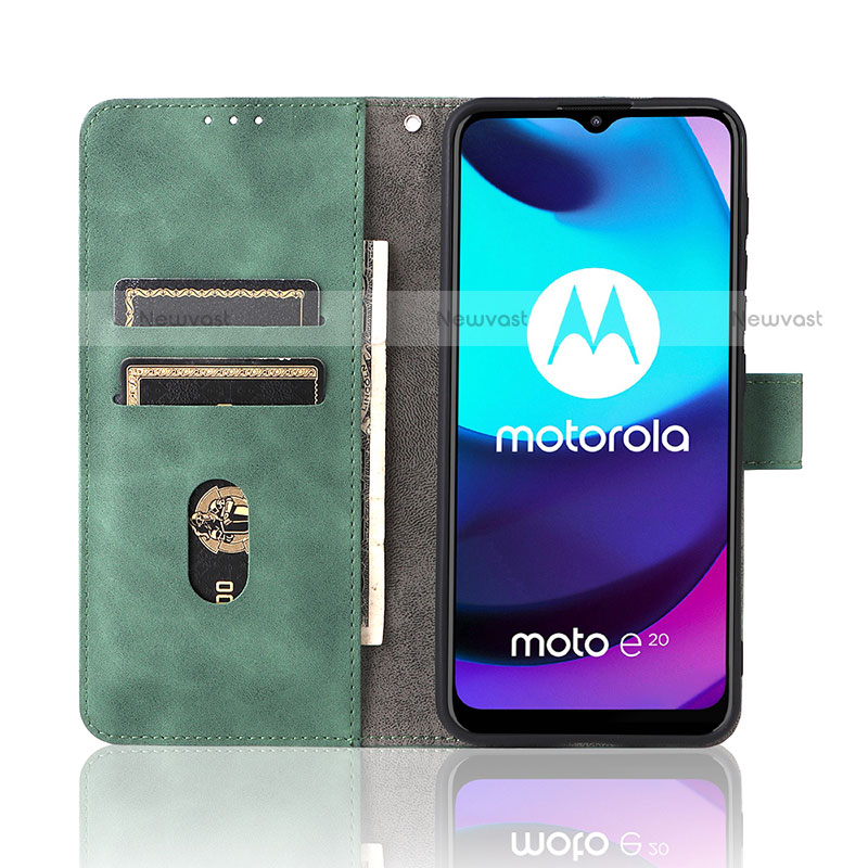 Leather Case Stands Flip Cover Holder L01Z for Motorola Moto E40