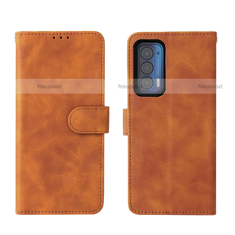 Leather Case Stands Flip Cover Holder L01Z for Motorola Moto Edge (2021) 5G