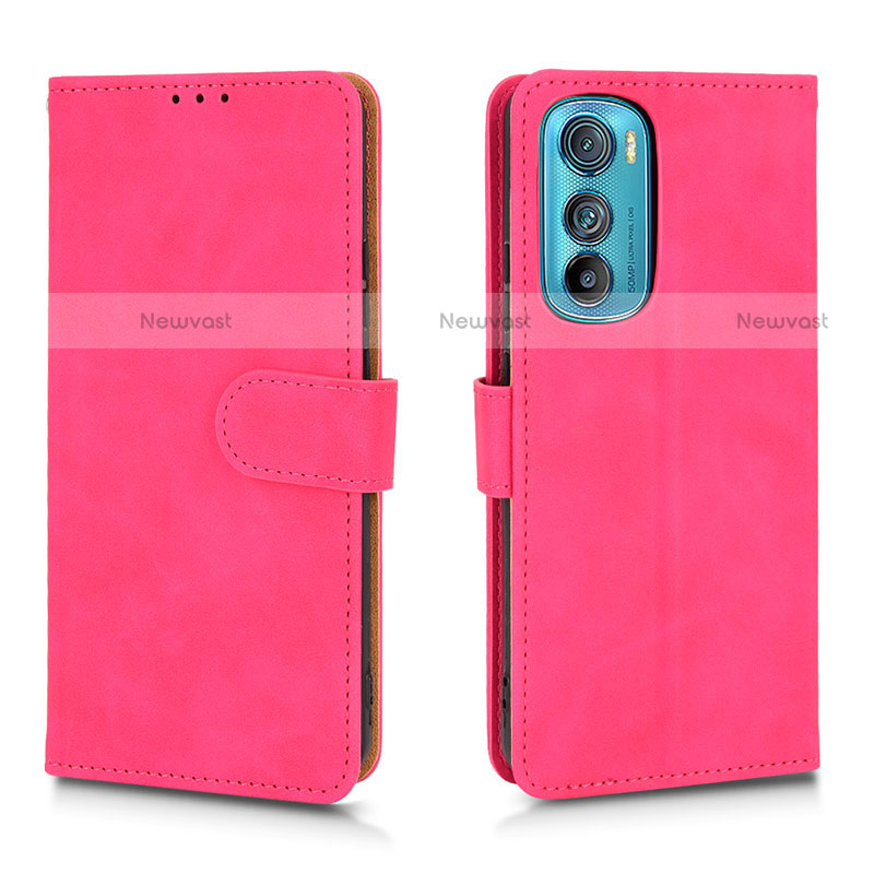 Leather Case Stands Flip Cover Holder L01Z for Motorola Moto Edge 30 5G