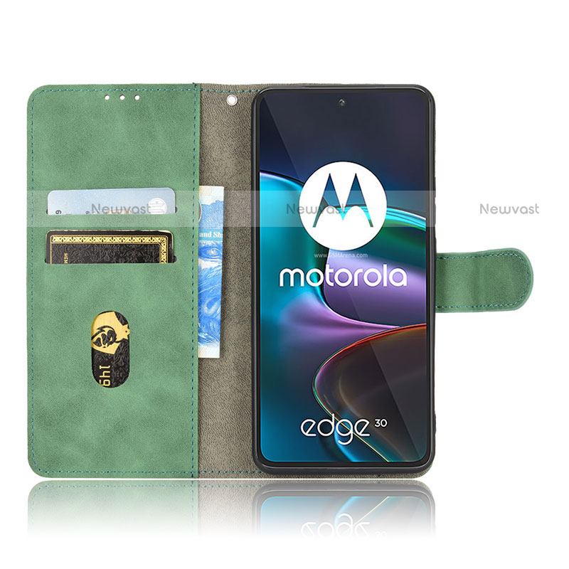 Leather Case Stands Flip Cover Holder L01Z for Motorola Moto Edge 30 5G