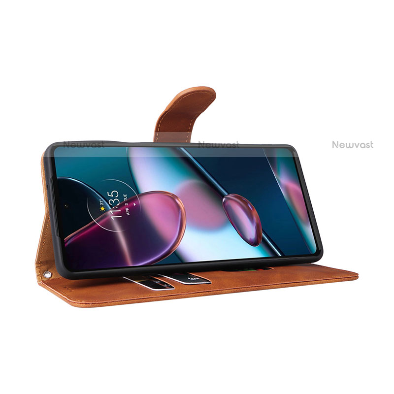 Leather Case Stands Flip Cover Holder L01Z for Motorola Moto Edge 30 Pro 5G