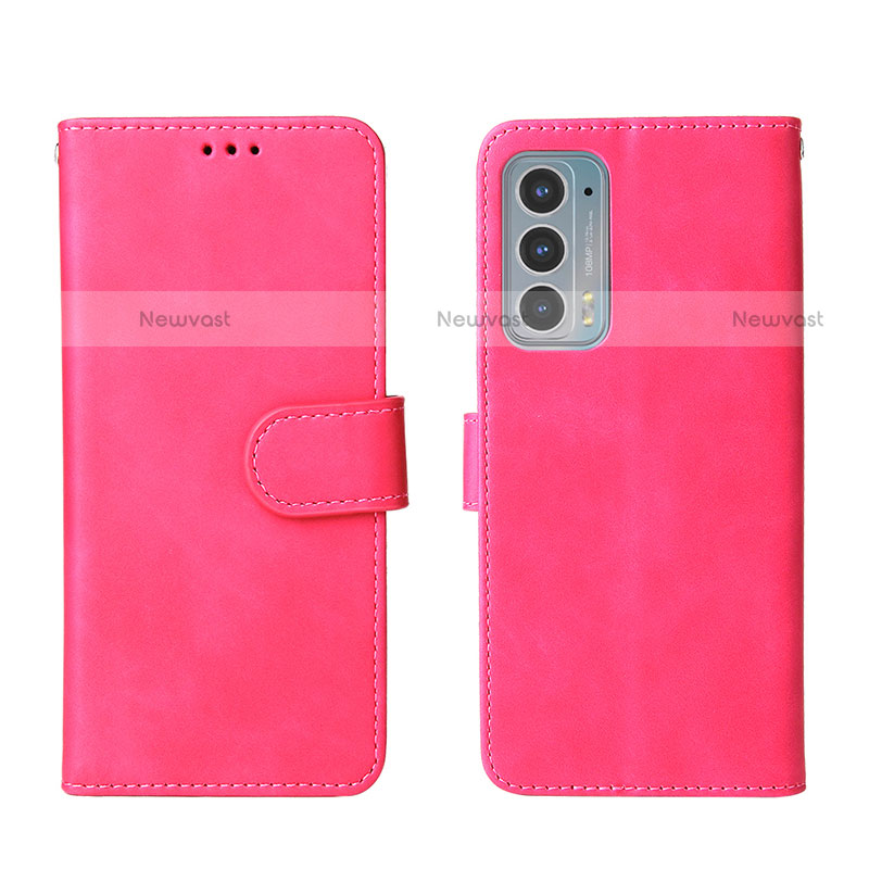 Leather Case Stands Flip Cover Holder L01Z for Motorola Moto Edge Lite 5G