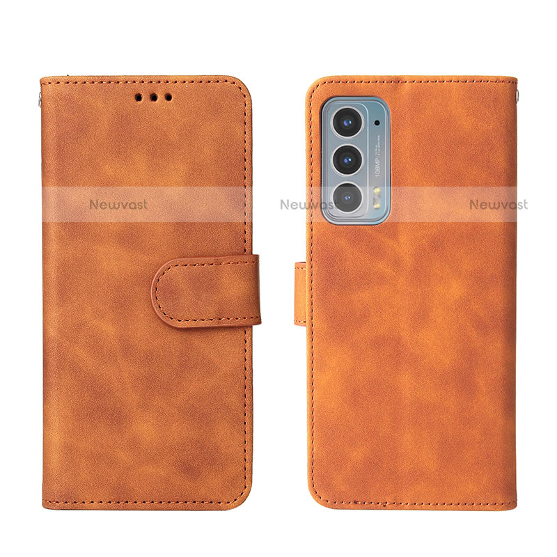 Leather Case Stands Flip Cover Holder L01Z for Motorola Moto Edge Lite 5G
