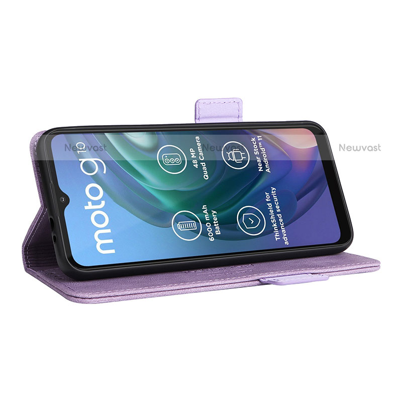 Leather Case Stands Flip Cover Holder L01Z for Motorola Moto G10