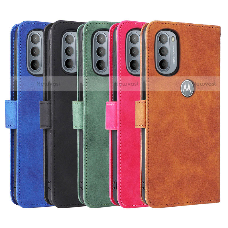 Leather Case Stands Flip Cover Holder L01Z for Motorola Moto G31