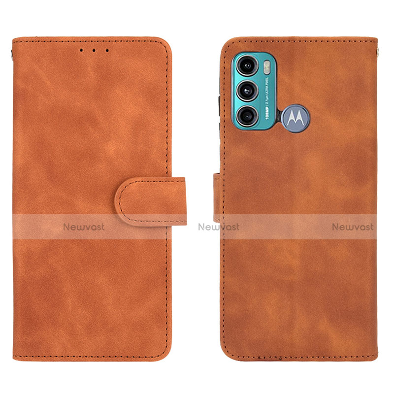 Leather Case Stands Flip Cover Holder L01Z for Motorola Moto G40 Fusion