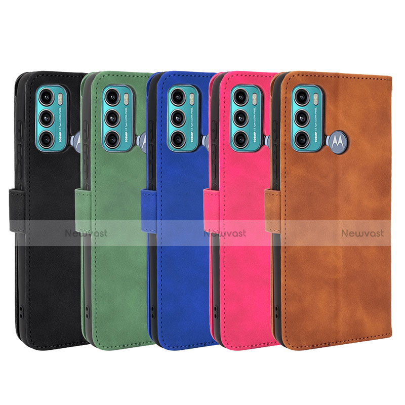 Leather Case Stands Flip Cover Holder L01Z for Motorola Moto G40 Fusion