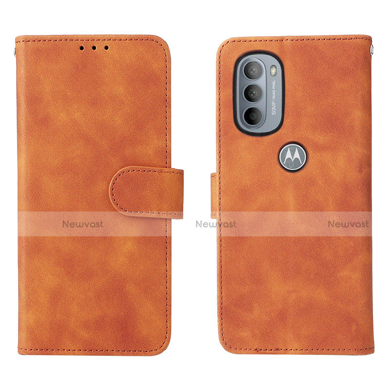 Leather Case Stands Flip Cover Holder L01Z for Motorola Moto G41