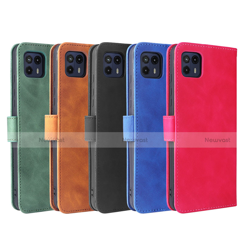 Leather Case Stands Flip Cover Holder L01Z for Motorola Moto G50 5G