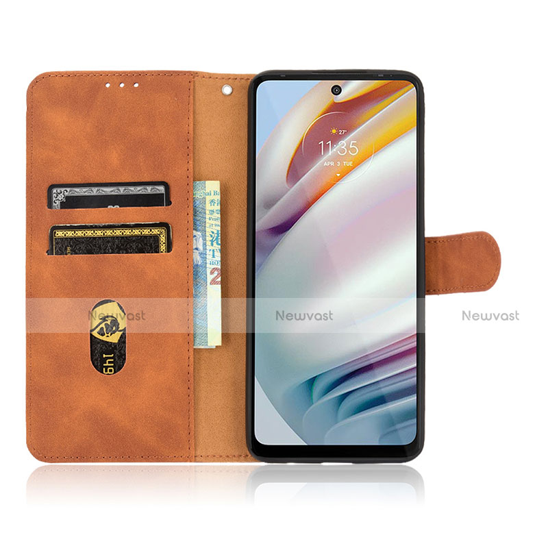 Leather Case Stands Flip Cover Holder L01Z for Motorola Moto G60