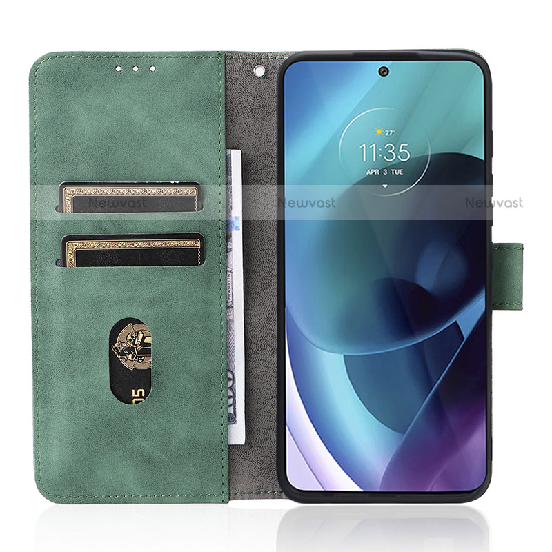 Leather Case Stands Flip Cover Holder L01Z for Motorola Moto G71 5G