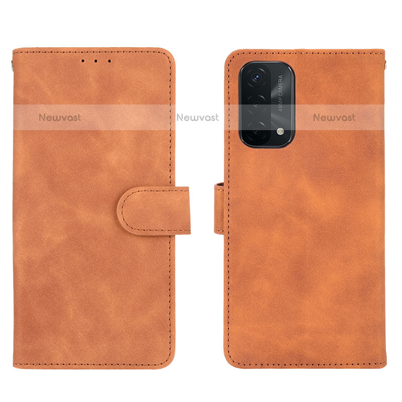 Leather Case Stands Flip Cover Holder L01Z for OnePlus Nord N200 5G