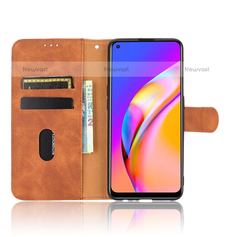 Leather Case Stands Flip Cover Holder L01Z for Oppo A94 4G